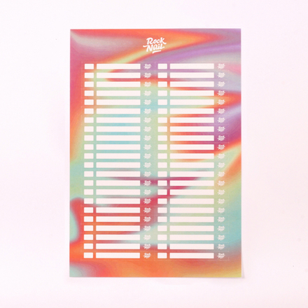 Наклейки на типсы "Neon Kiss", RockNail