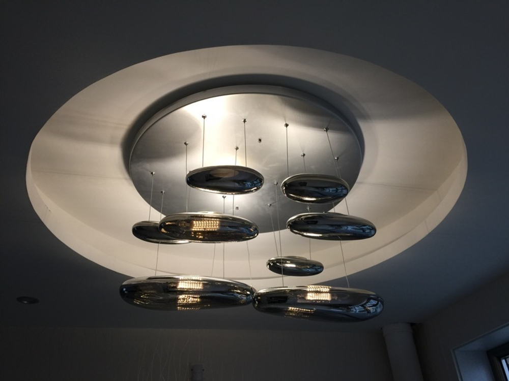 Потолочный дизайнерский светильник  Mercury by Artemide (10 плафонов)