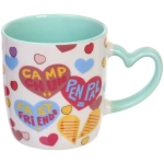 Кружка керамическая 350мл «Сердечки» в подарочной коробке