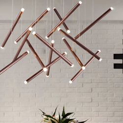 Люстра Dutti D0068 Led Chandelier Modern 7 Black By Imperiumloft