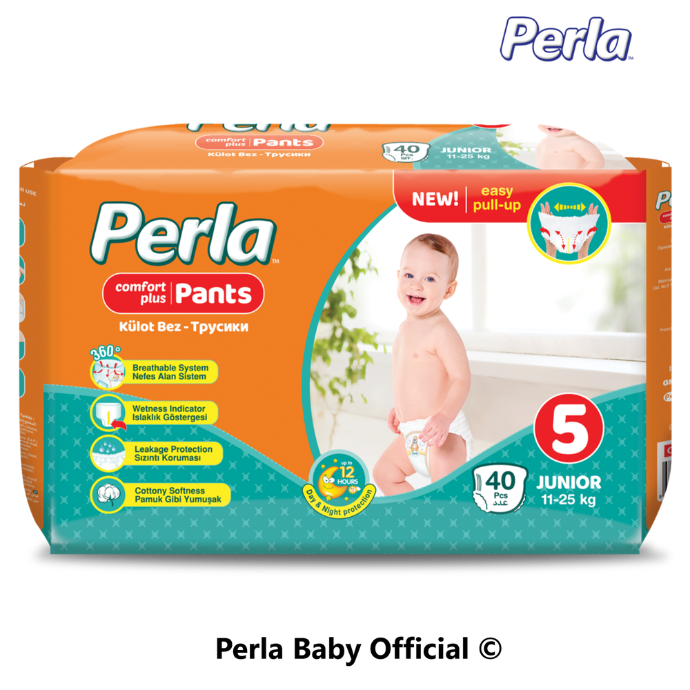 Подгузники-трусики PERLA CP PANTS JUNIOR 40 шт 11-25 кг