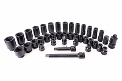 Набор ударных головок и аксессуаров 3/4" Hans в ложементе, TTF-41