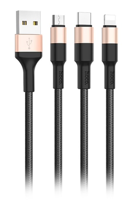 X26 Xpress one pull three charging cable,iP+Micro+Type-c