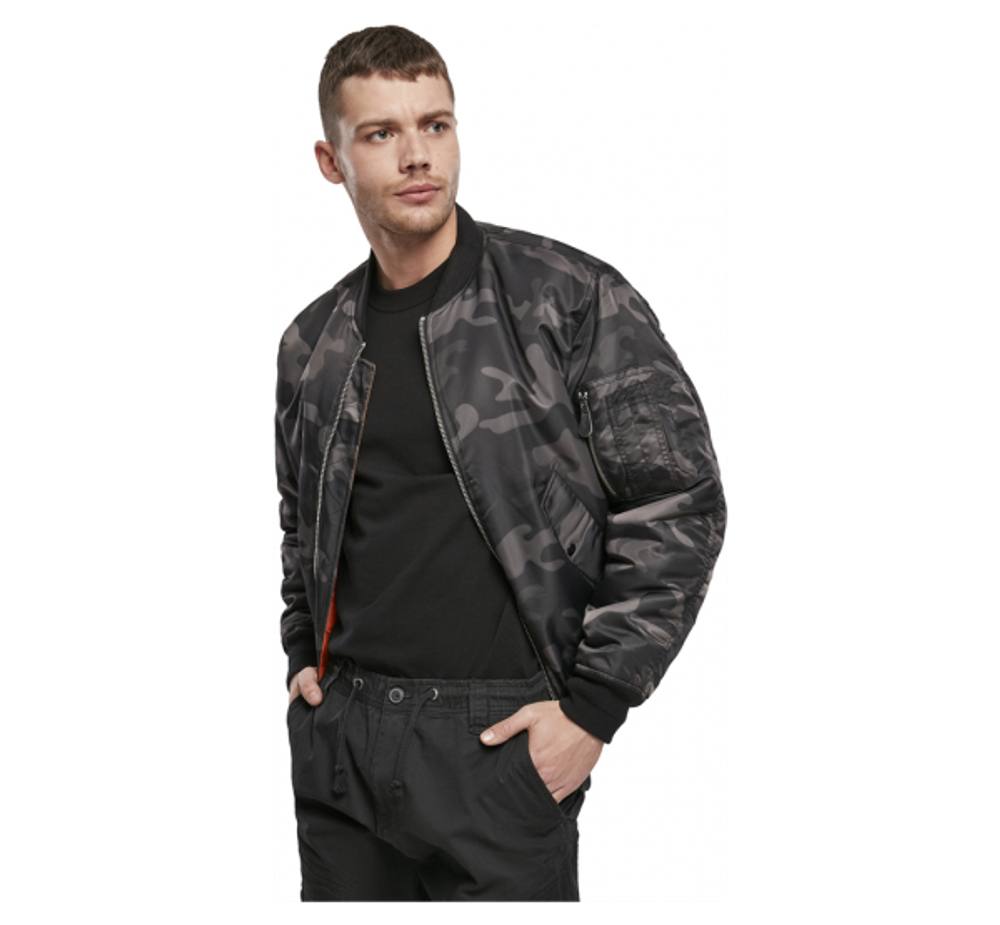 Brandit MA1 CAMO JACKET darkcamo