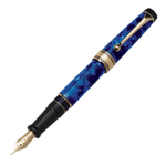 Перьевая ручка Aurora Optima Auroloide Cobalt Blue GT, перо - F, в подарочной коробке