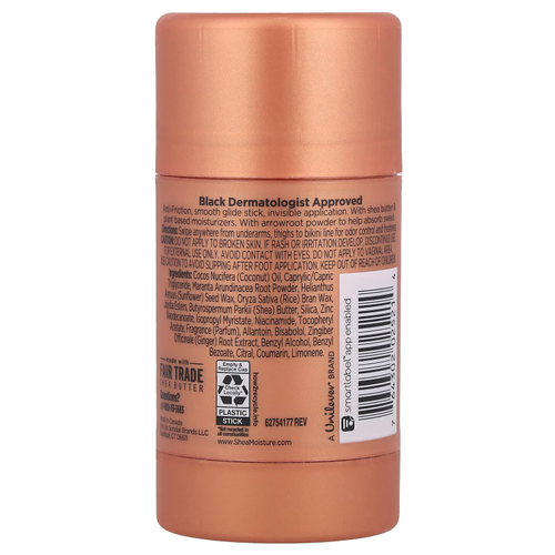 SheaMoisture, Deo Invisible Stick для всего тела, кокос и гибискус, 74 г (2,6 унции)