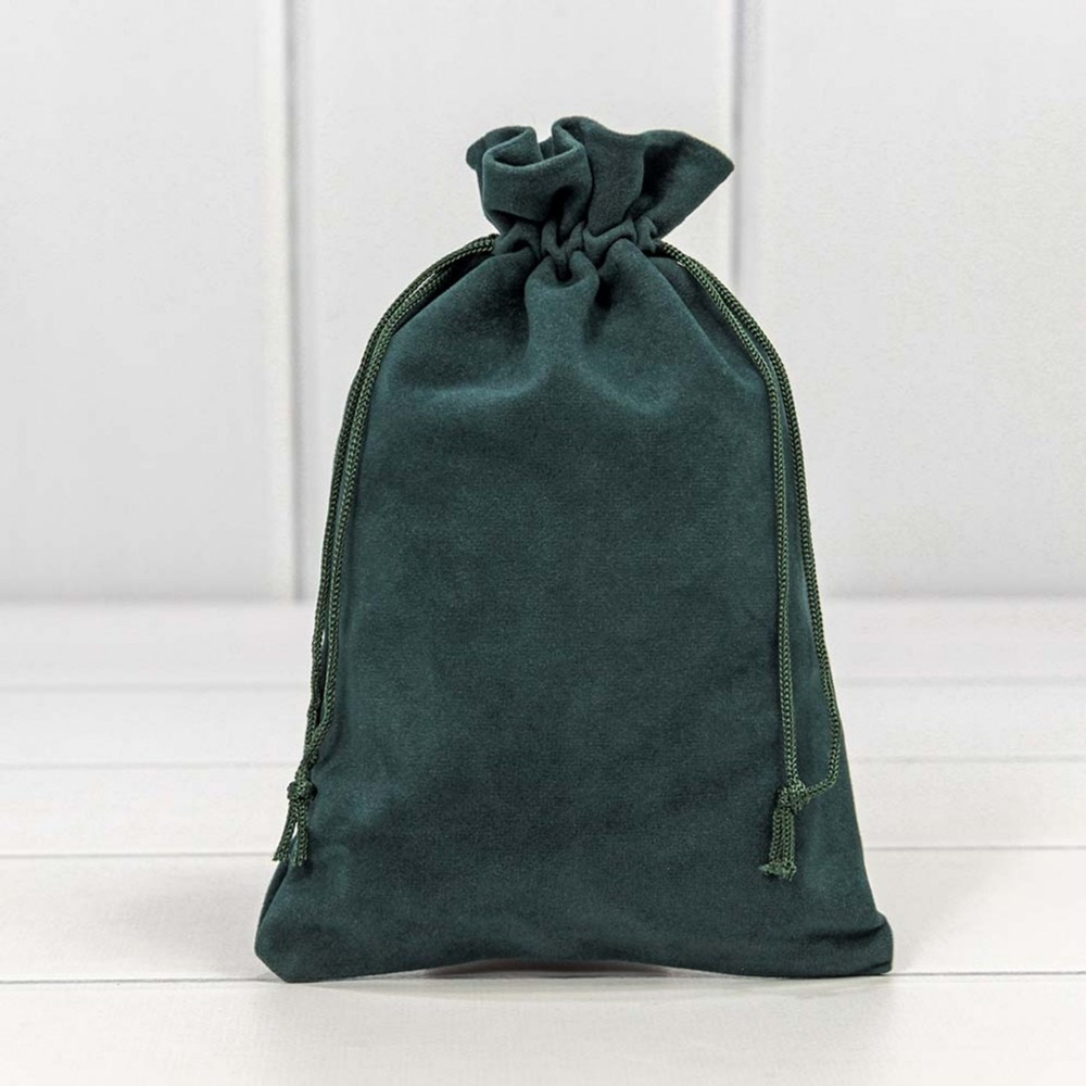 Мешочек 14х20см Бархат класс А (Зеленый, Синий)