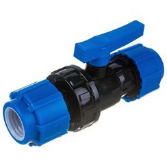 Кран шаровой ТПК-АКВА компрессионный разъемный d 32, 555220032