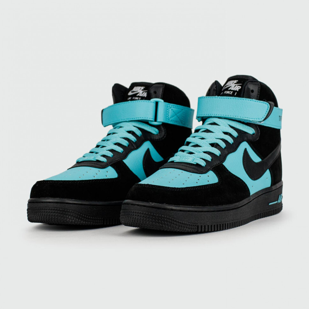 кроссовки Nike Air Force 1 Mid Tiffany Blue / Black