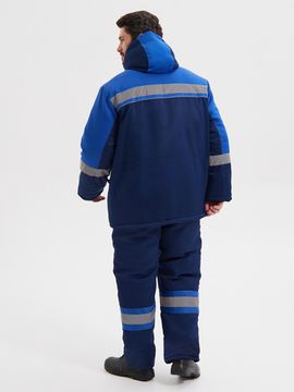 Костюм зимний "Нова" полукомбинезон (синий/василек)