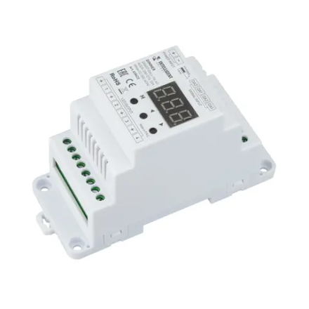 INTELLIGENT ARLIGHT Диммер SMART-DALI-104-62-ADDR-DIM-DT6-DIN White (12-24V, 4x5A) (IARL, IP20 Пластик, 5 лет) 028422