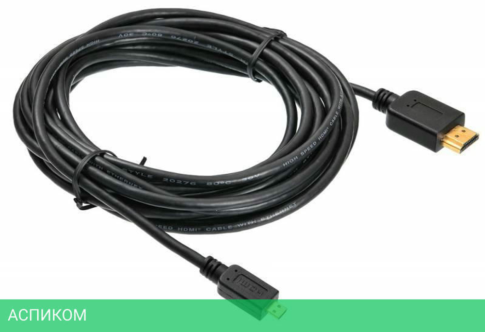 Кабель аудио-видео Buro MICROHDMI-5M 5м черный