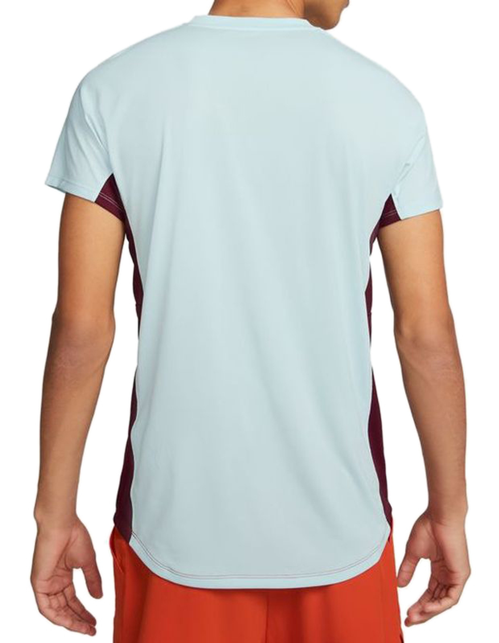 Мужская теннисная футболка Nike Court Dri-Fit ADV Slam Top - team orange/glacier blue/dark beetroot/white