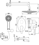 Смеситель для ванны и душа LEMARK ANTLANTISS – LM3222C