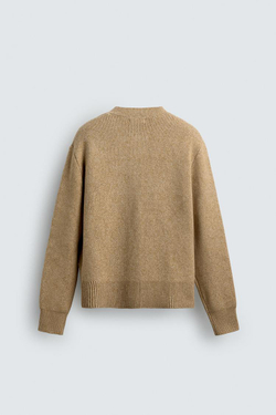 ZARA КАРДИГАН СВОБОДНОГО КРОЯ, БЕЖЕВЫЙ