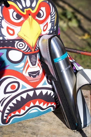 Термос 1000 мл. из нержавеющей стали Kamille KM-2059 с чехлом