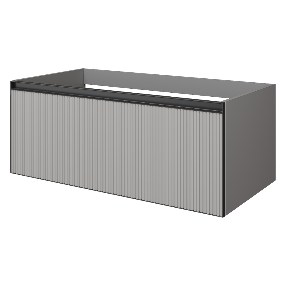 Armadi Art QUATRO 1 100CM тумба рифл LUNA FUGA профиль ANTHRACITE