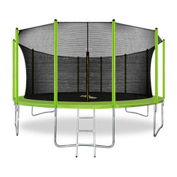 ARLAND Батут 16FT с внутренней страховочной сеткой и лестницей (Light green)