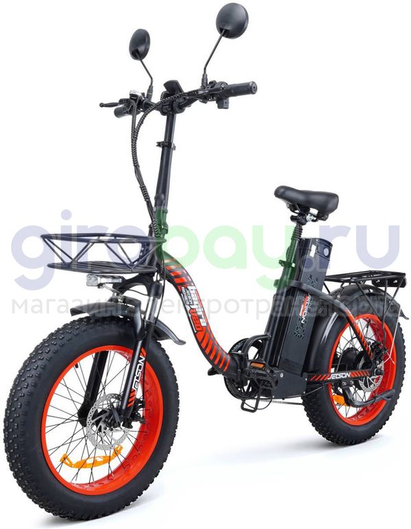 Электровелосипед Jetson V20 BAGIRA X (48v/25Ah) - Чёрно-красный фото №1