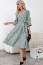 Платье в клетку (мятный/клетка) Р11-1225/4 Nikol