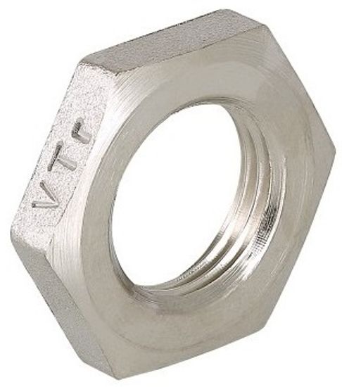 Контргайка Valtec 1/2" ГОСТ латунная никелированная VTr.656.N.0004