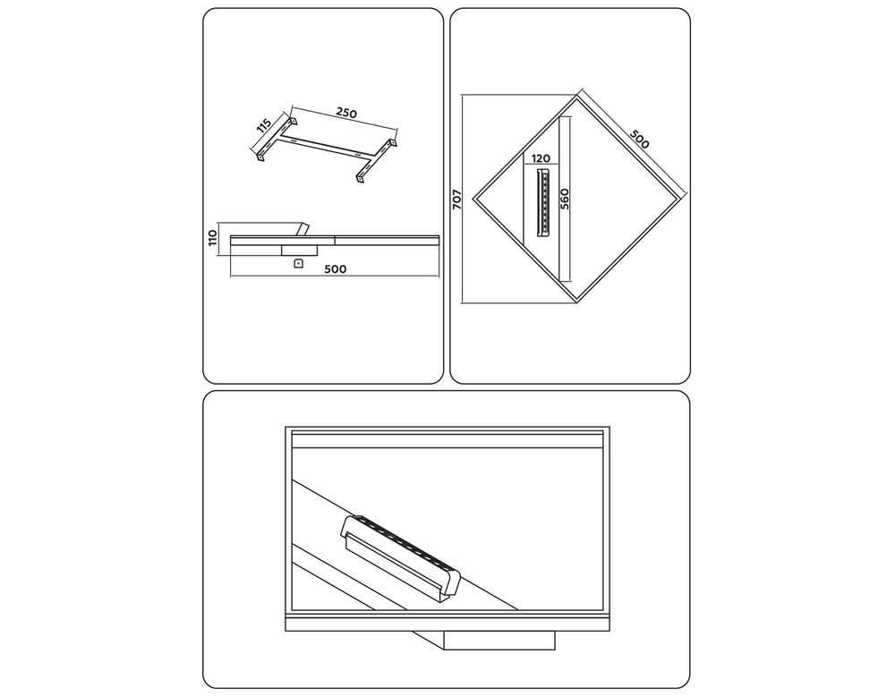 Ambrella Потолочный светодиодный светильник LineTech FL51463