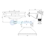 СК.15.8 Скиммер с камерой долива и расширенной горловиной L=600мм пленка