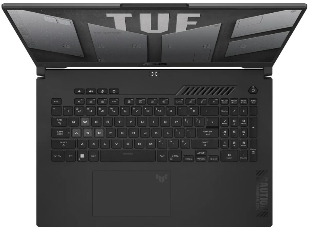 Ноутбук  ASUS TUF F17 FX707VUR-HX225 17.3 ", Core i5, 16 Гб RAM, 512 Гб SSD, GeForce RTX 4050, Серый
