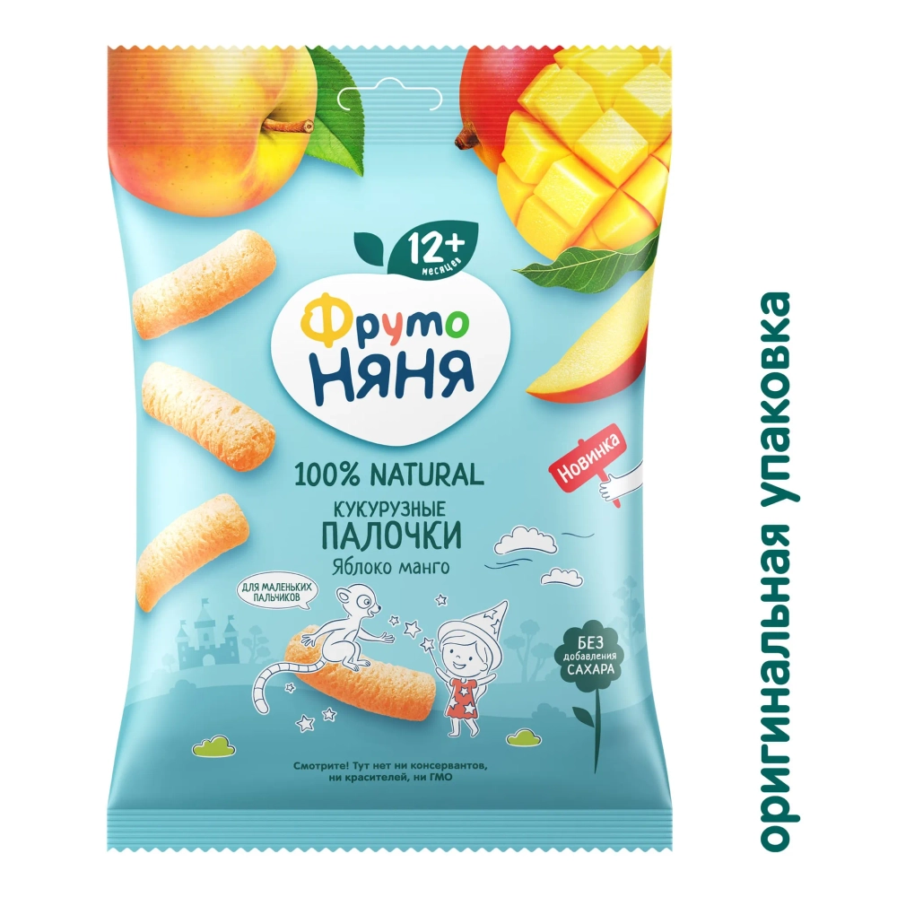 Фрутоняня кукурузные палочки ябл-манго 20 гр