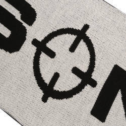 PP "LOGO" SCARF (DIRTY WHITE/BLACK)