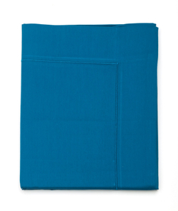 Наволочка 50х75 bleu paon сине Blanc des Vosges 50x73 Синий
