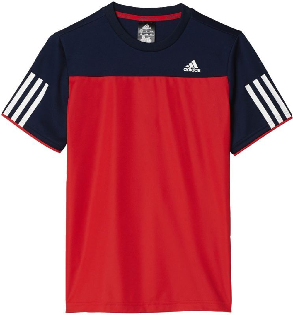 Футболка для мальчика теннисная Adidas Club Tee - ray red/collegiate navy