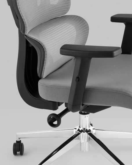 Компьютерное кресло TopChairs Techno офисное серое