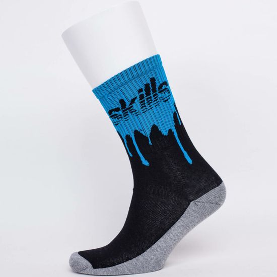 Носки SKILLS Аристократ (Черный (Черный-Голубой)