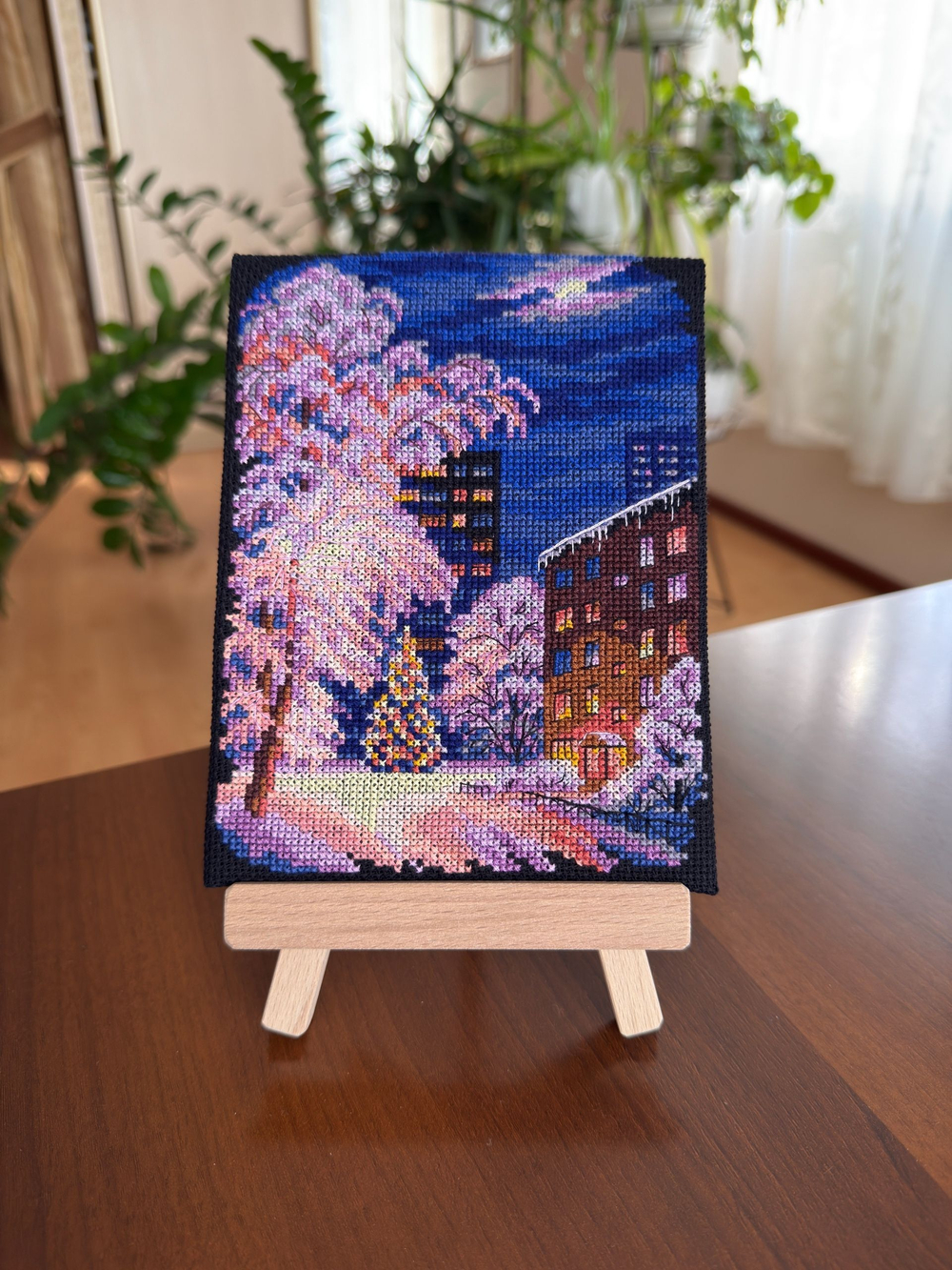 Набор для вышивания крестом Искусница "Зимний праздник"