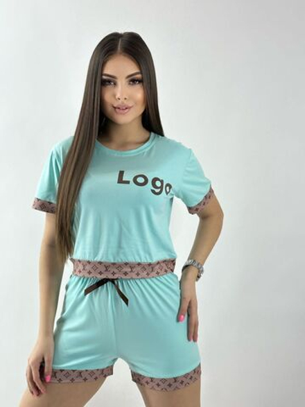 Пижама шорты и футболка A0213
