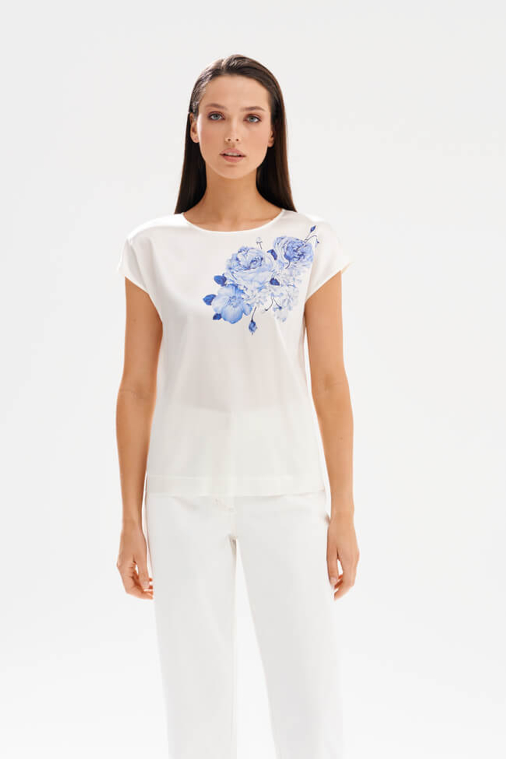 23598 Блузка женская (молочный)