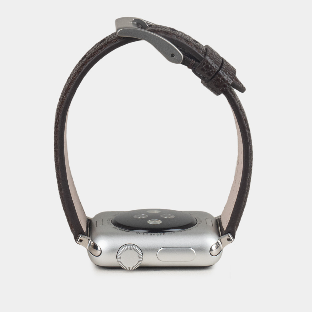 Ремешок для Apple Watch 40/41/42 mm из кожи сафьяно, коричневого цвета