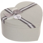 Коробка подарочная «От всего сердца», цвет серый, 23*26*13 см