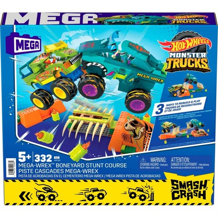 MEGA Hot Wheels - Monster Trucks Mega-Wrex Конструкторы полосы препятствий 332 шт. HKF89 / артикул   HKF89  / GTIN 194735102662