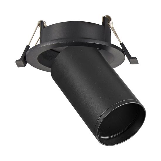 ST759.408.01 Св-к встр. Черный GU10 1*50W IP20 D95xH125 220V Без ламп Встраиваемые светильники