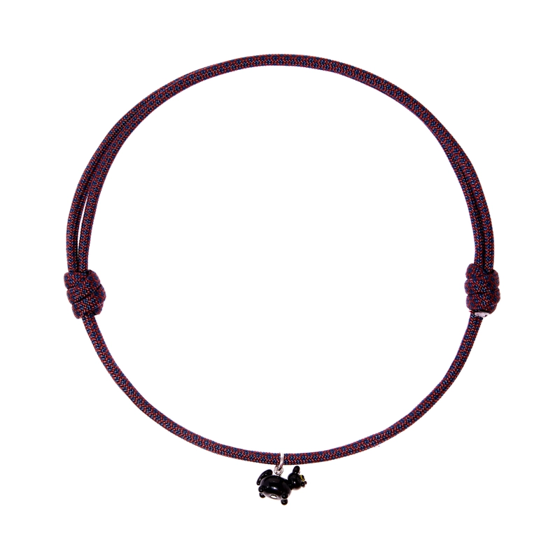 Колье Мой Любимый Пушистик на Паракорде – Черный кот