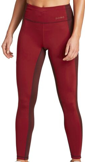 Leginsy Björn Borg Borg Two-Tone High Waist Tights W - красный
