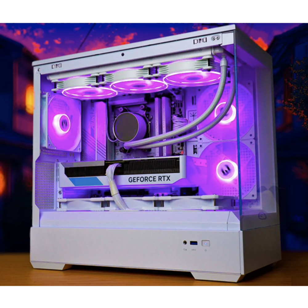 RTX4060 Мощный игровой компьютер PURE WHITE Core i7 8ядер / 64GB DDR4/ 1Tb SSD/ 750W/WIN 10 PRO
