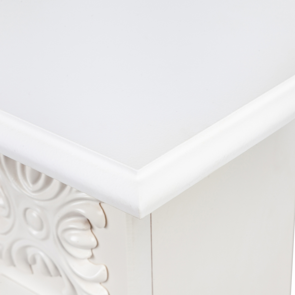 Каминокомплект Real Flame Dominica WT с очагом Fobos Lux Black (без пульта)