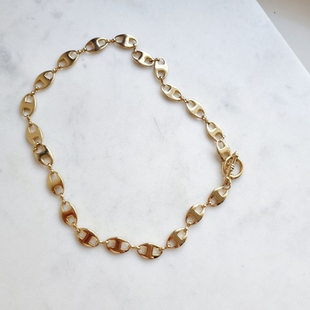 Колье из золотых медальонов