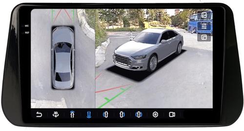 Магнитола для Hyundai Santa Fe 4 2020+ - FarCar BX3325M-360 монитор 10.36" 2K QLED на Android 13, Быстрая, CarPlay, 4G SIM-слот, 4 камеры в комплекте