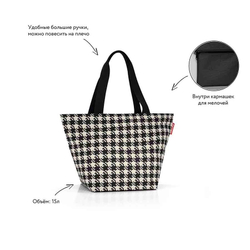 Сумка shopper m fifties black
