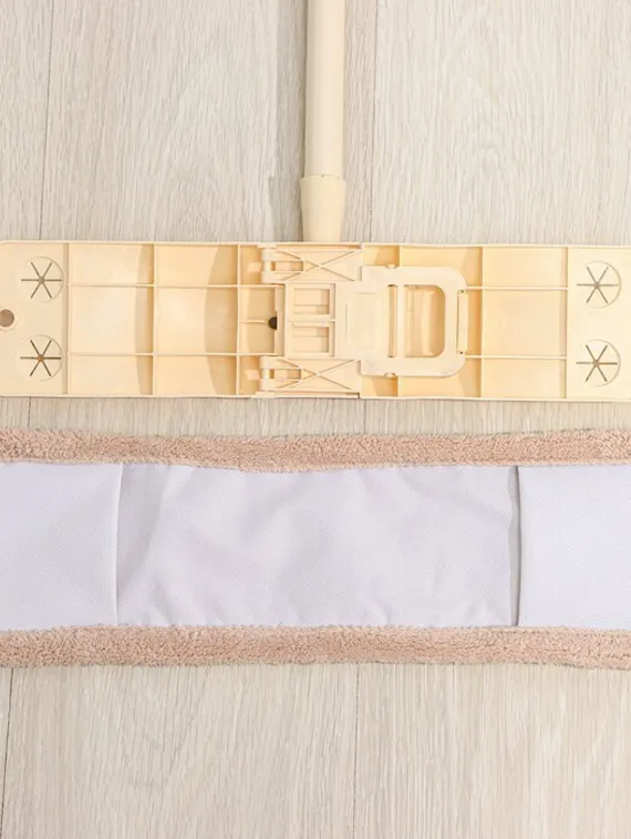 Швабра для мытья пола плоская Доляна, насадка микрофибра 42×12 см, 50 гр, металлическая ручка 119 см, цвет МИКС