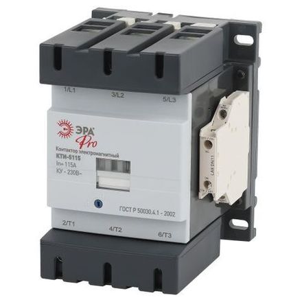 Контактор КТИ-5115 KKT50-115-230-10-E 115А 230В/АС3 PRO Эра Б0054920